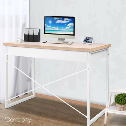 Computer Desk Drawer Storage Oak 100Cm
