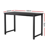 Computer Desk Home Office Study Table Black 120CM
