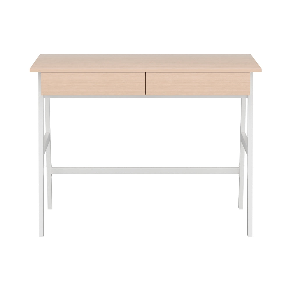 Computer Desk Drawer Cabinet Oak 100Cm