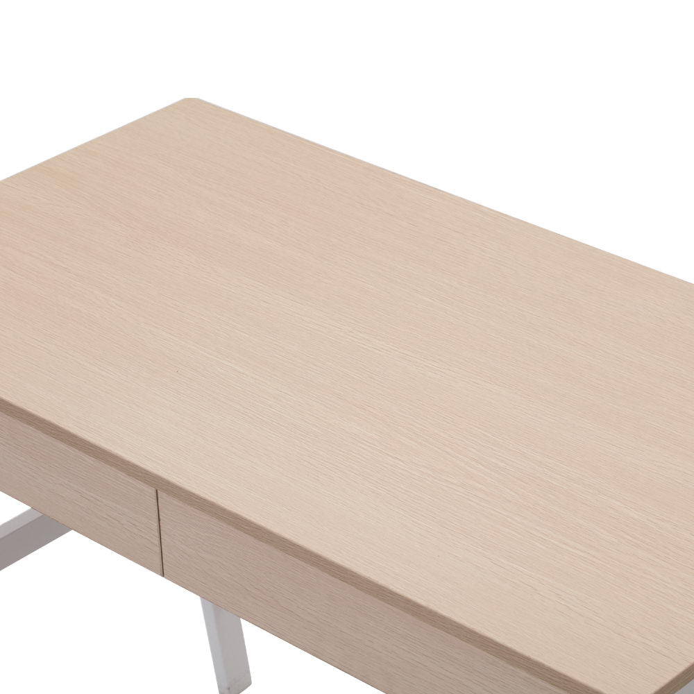 Computer Desk Drawer Cabinet Oak 100Cm