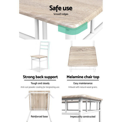 Dining Table And Chairs Set Fo 3 Oak