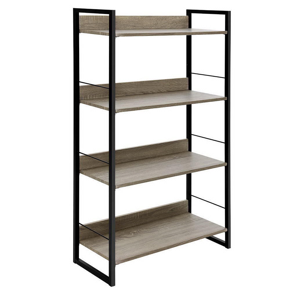 Bookshelf 4 Tiers - Noe Black And Oak