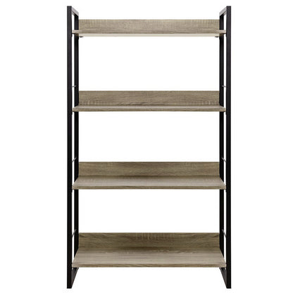 Bookshelf 4 Tiers - Noe Black And Oak