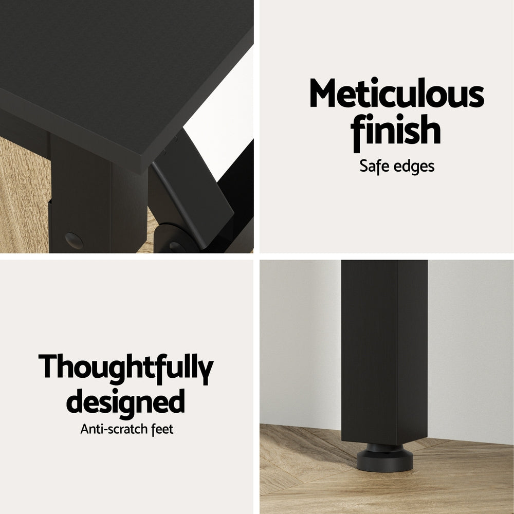 Computer Desk Foldable Balck 80Cm