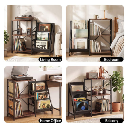 Record Player Stand With Storage 90x34x76cm