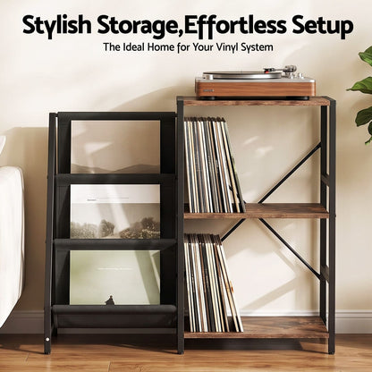 Record Player Stand With Storage 90x34x76cm