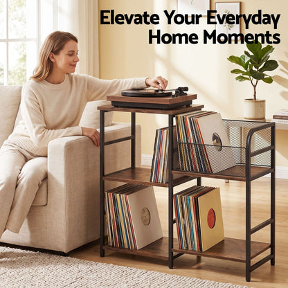 Record Player Stand With Storage 76x30x77cm