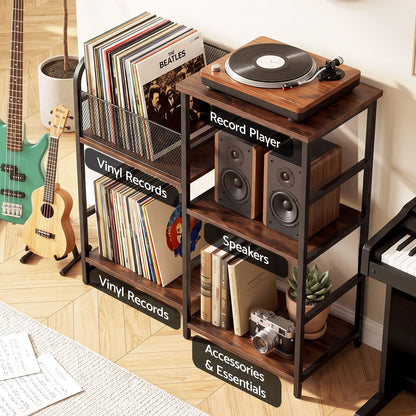 Record Player Stand With Storage 76x30x77cm