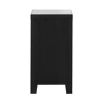 3 Drawers Mirrored Nightstand Bedroom Storage Cabiner End Table