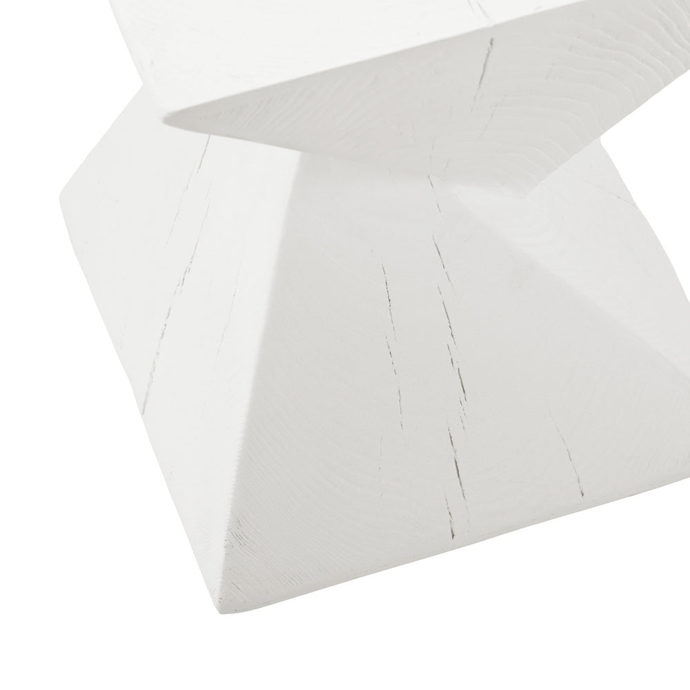 Side Table Terrazzo Concrete White/Natural/Black