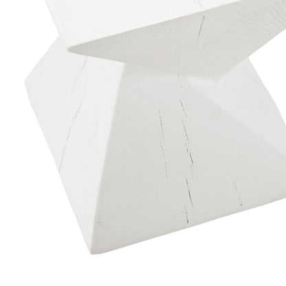 Side Table Terrazzo Concrete White/Natural/Black
