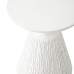 Side Table Terrazzo Concrete White/Natural/Black