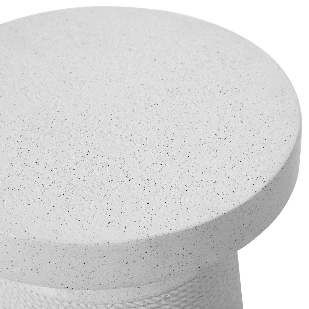 Coffee Bedside Table Nightstand White - 5