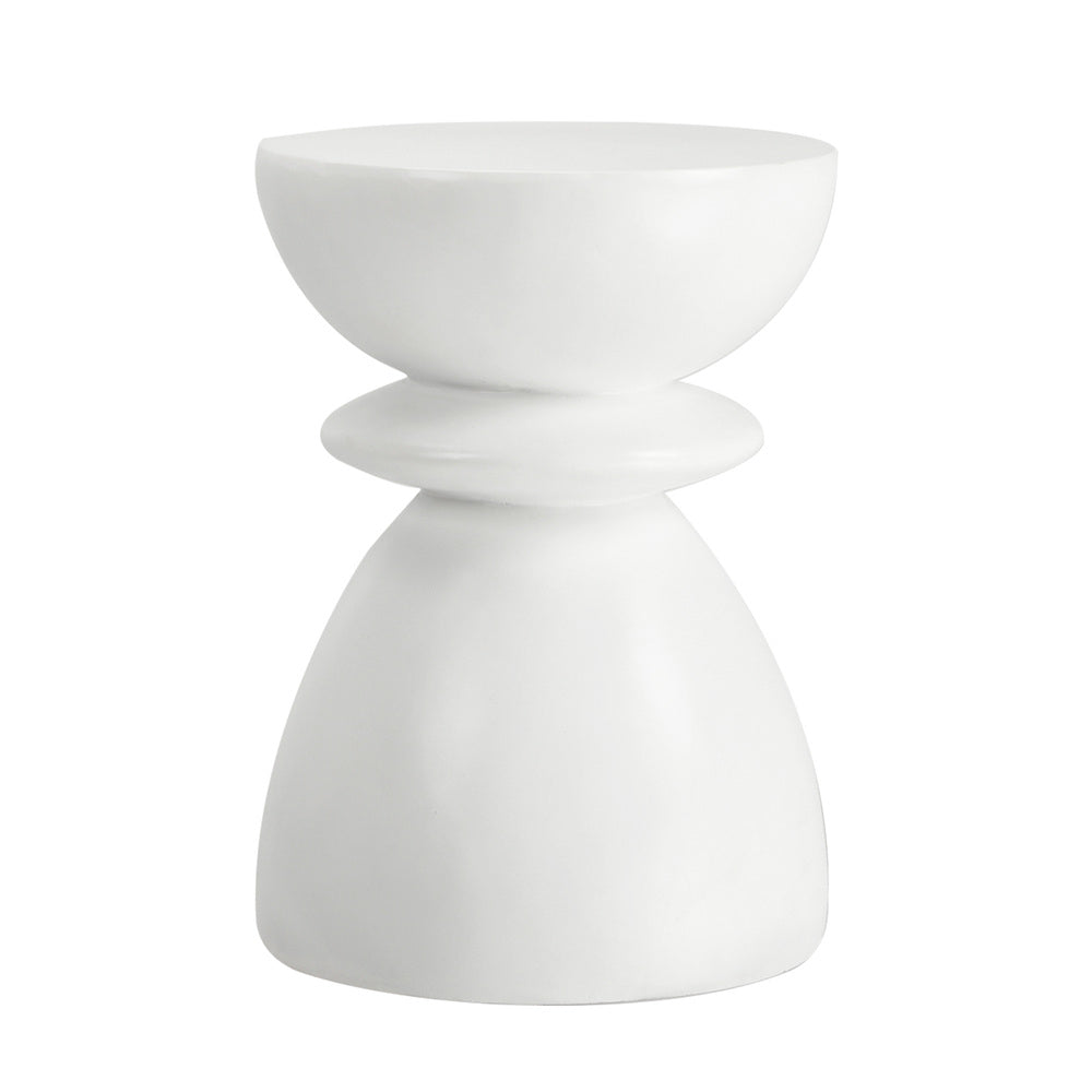 Side Table Round Coffee Stool Stone Stand Modern Decor Furniture