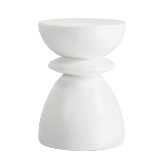Side Table Round Coffee Stool Stone Stand Modern Decor Furniture