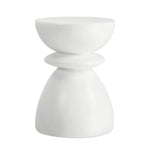 Side Table Round Coffee Stool Stone Stand Modern Decor Furniture