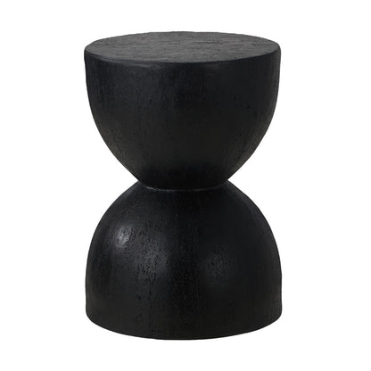 Side Table Terrazzo Concrete White/Natural/Black