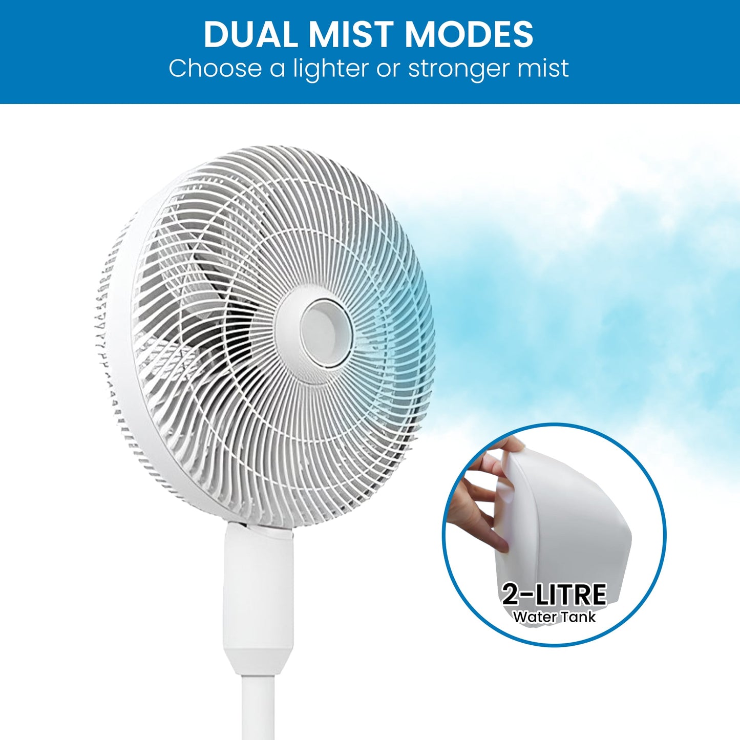 Portable Mist Fan Cooler 39.9x39.7x114.5cm