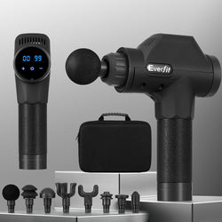 Massage Gun 30 Speed 8 Heads Chargeable Black