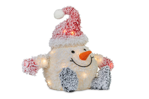  52cm Christmas Snowball Man with Lights