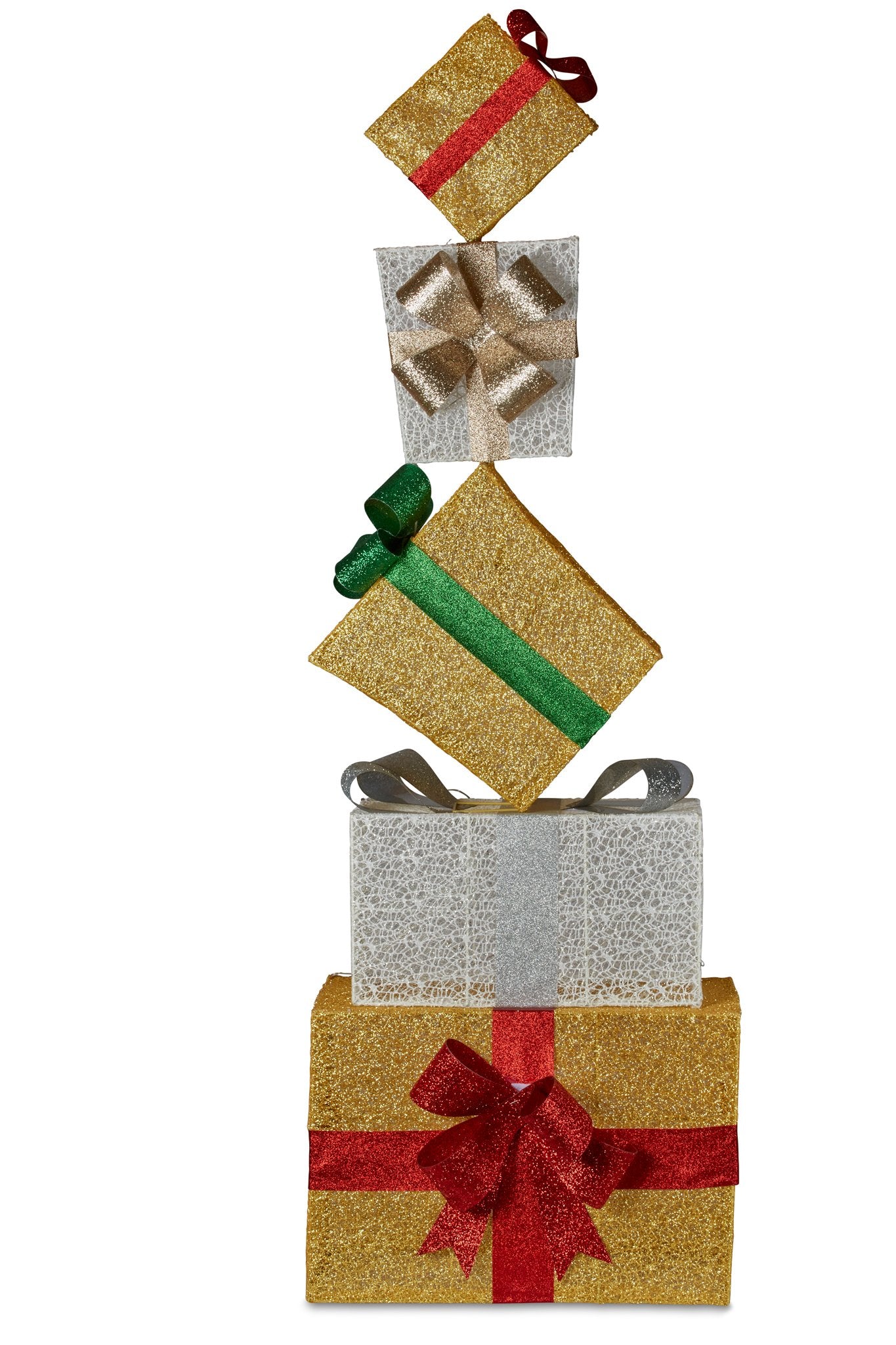 Christmas Present Stack with Lights  167cm Outdoor