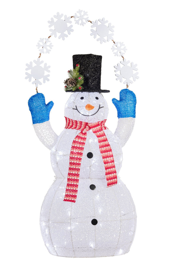  Snowman with Lights 120cm Outdoor