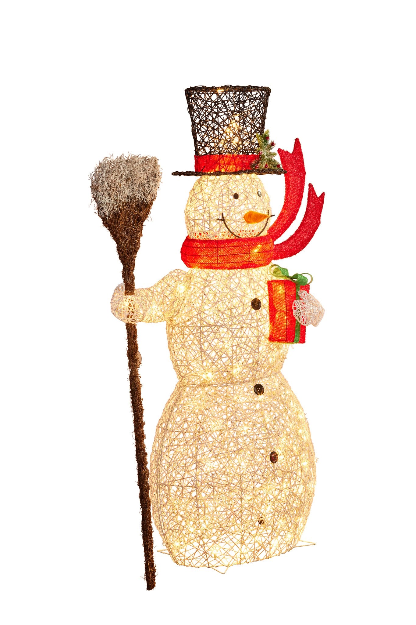 Christmas Snowman Display with Lights  150cm