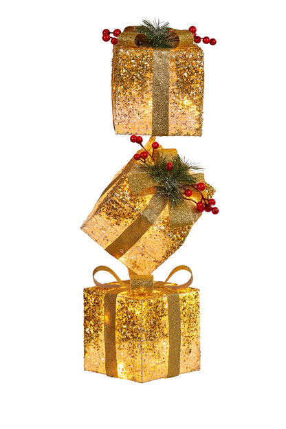 Christmas Present Display with Light  63cm