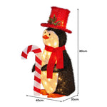 Christmas Penguin Display with Lights Indoor/Outdoor 80cm