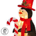 Christmas Penguin Display with Lights Indoor/Outdoor 80cm