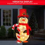 Christmas Penguin Display with Lights Indoor/Outdoor 80cm