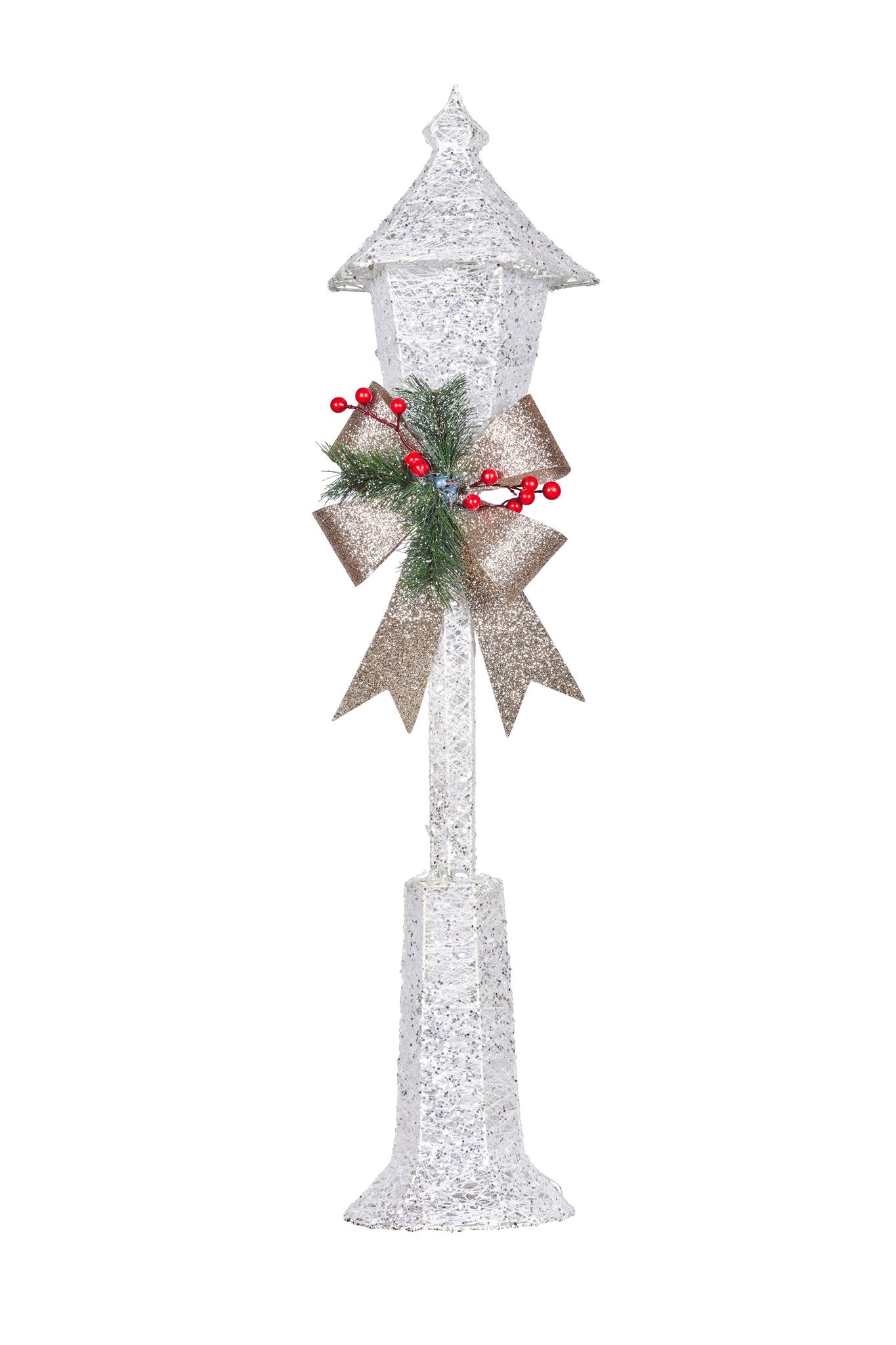 Christmas Lamp Post with Lights  90cm