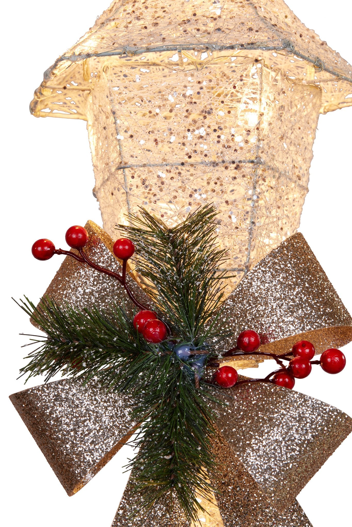 Christmas Lamp Post with Lights  90cm