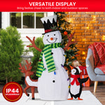 121cm Christmas Snowman Display with Lights and Animals