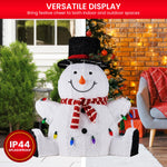 82cm Sitting Snowman Christmas Display with Lights