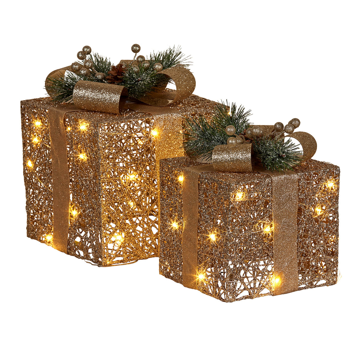 Light Gift Boxes Champagne Gold single