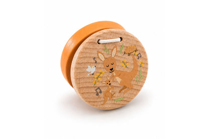 Wooden Castanets Set Green 5.3x5.3x2.3cm