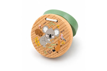 Wooden Castanets Set Green 5.3x5.3x2.3cm