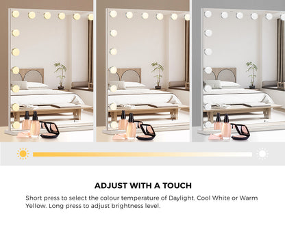 Makeup Mirror 20 Led Lights Large 100x72cm