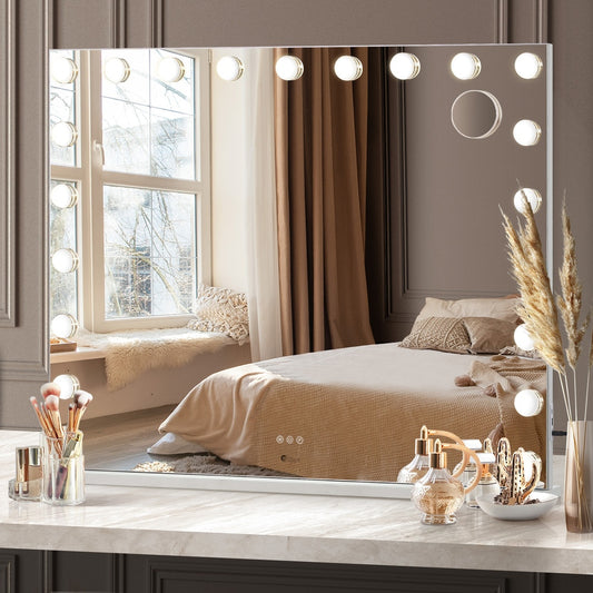 Makeup Mirror 21 Led Bulbs Large 100x80cm