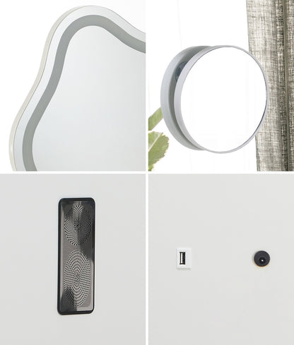 Bluetooth Hollywood Makeup Mirror LED 45x58cm