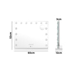 Bluetooth Hollywood Makeup Mirror LED 60x52cm