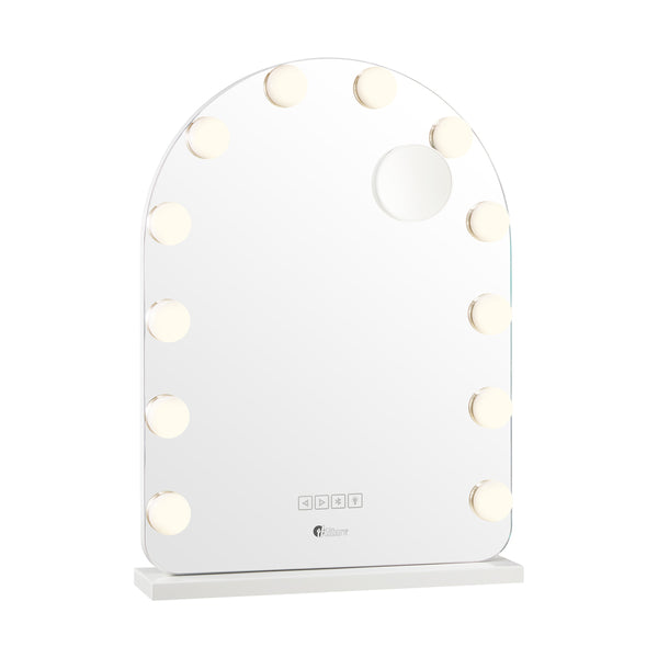  LED Arched Makeup Mirror Bluetooth 61x43cm