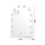 LED Arched Makeup Mirror Bluetooth 61x43cm