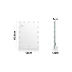 LED Makeup Mirror Bluetooth Hollywood 61x43cm