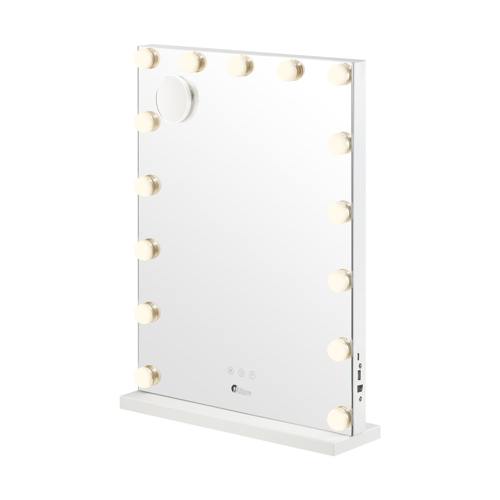LED Makeup Mirror Bluetooth Hollywood 61x43cm