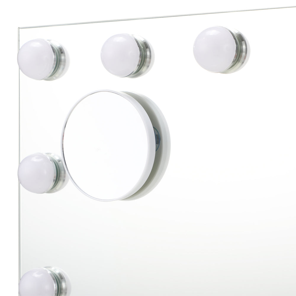 LED Makeup Mirror Bluetooth Hollywood 61x43cm