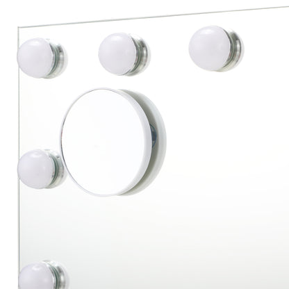 LED Makeup Mirror Bluetooth Hollywood 61x43cm