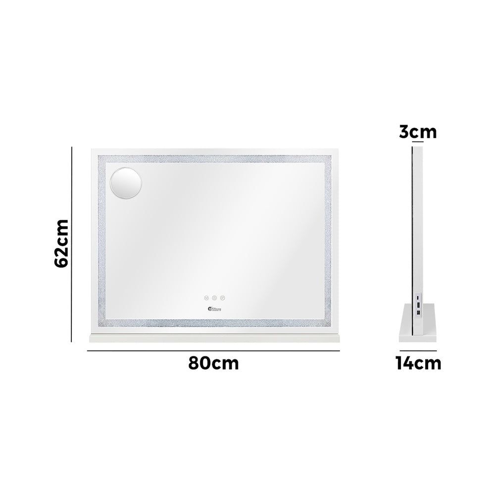 Makeup Mirror Touch Control 80x62cm