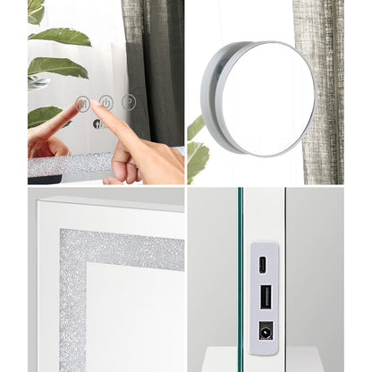 Makeup Mirror Touch Control 80x62cm